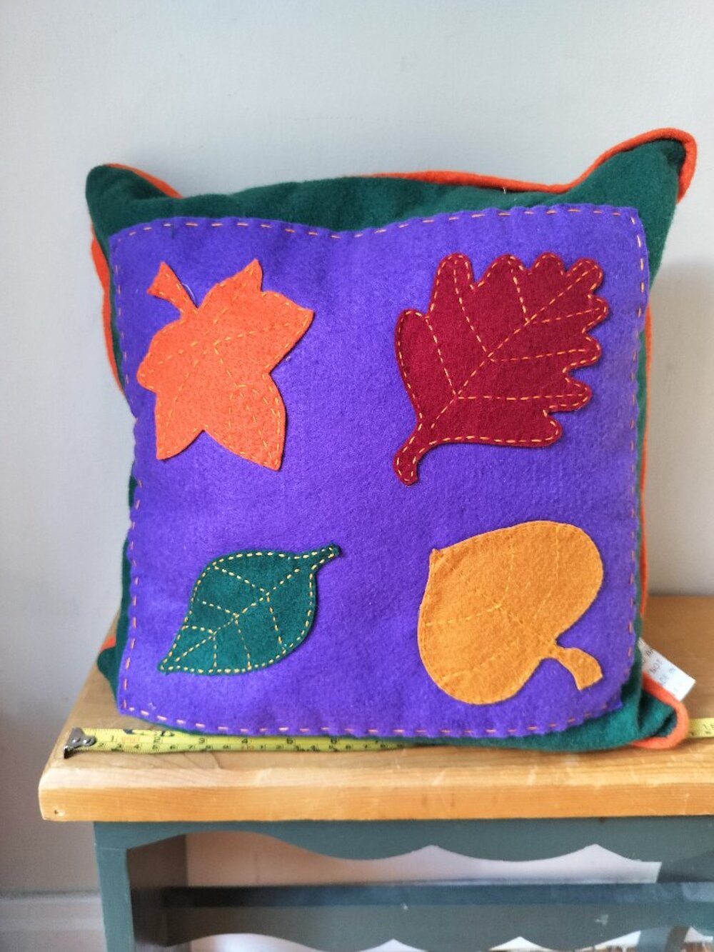 Vintage Autumn Leaves Pillow